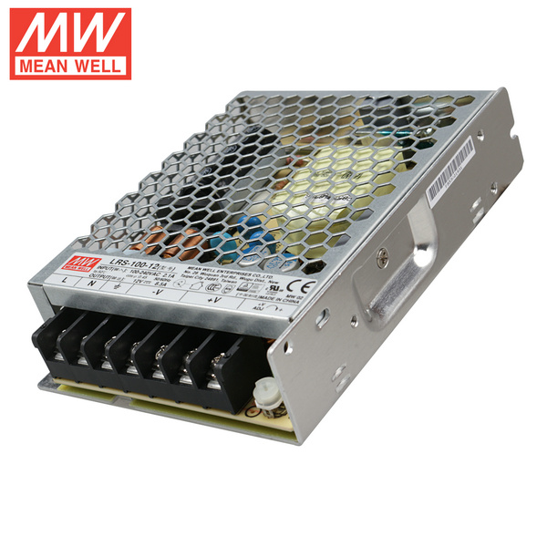 Mean Well LRS-100-12 DC12V 100Watt 8.5A UL Certification AC110-220 Volt Switching Power Supply For LED Strip Lights Lighting Mean Well LRS-100-12 DC12V 100Watt 8.5A UL Certification AC110-220 Volt Switching Power Supply For LED Strip Lights Lighting
